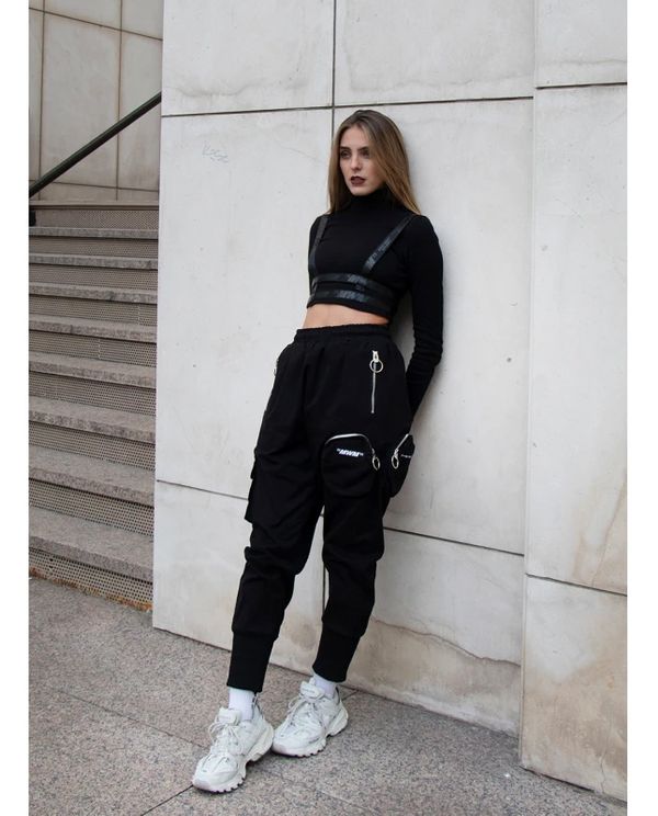 Mwm Μπλούζα Με Ψηλό Λαιμό Γυναικεία (MW071032010 BLACK)