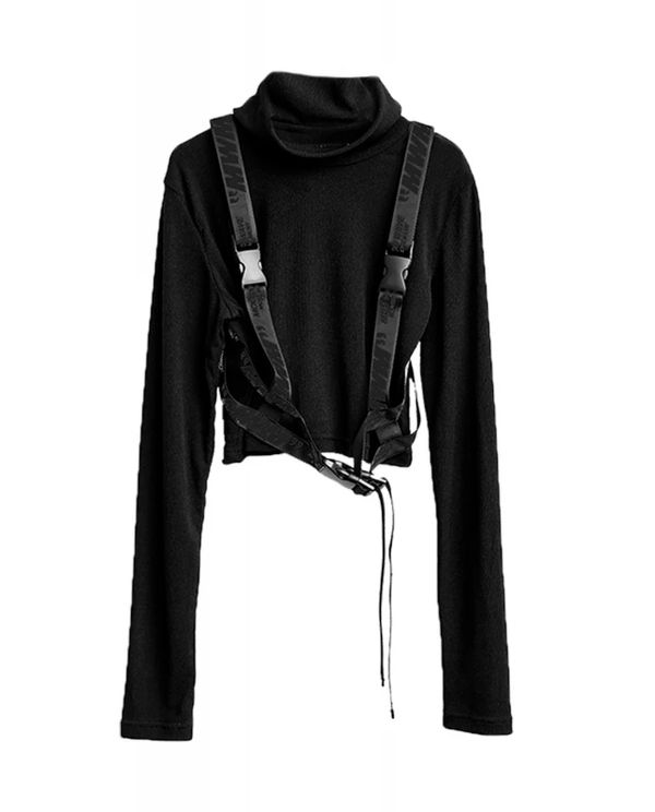 Mwm Μπλούζα Με Ψηλό Λαιμό Γυναικεία (MW071032010 BLACK)