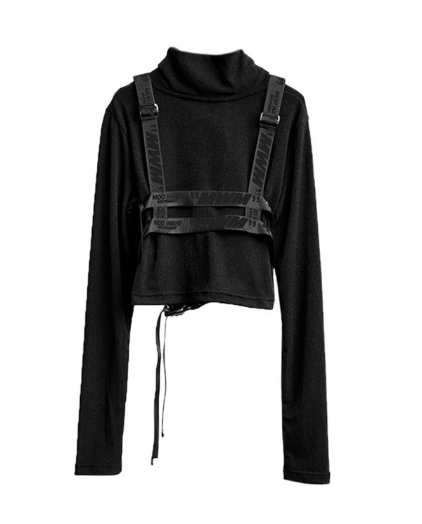 Mwm Μπλούζα Με Ψηλό Λαιμό Γυναικεία (MW071032010 BLACK)