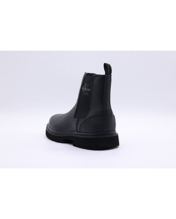 Calvin Klein Eva Mid Chelsea Lth Μποτάκια (YM0YM00750 0GJ)