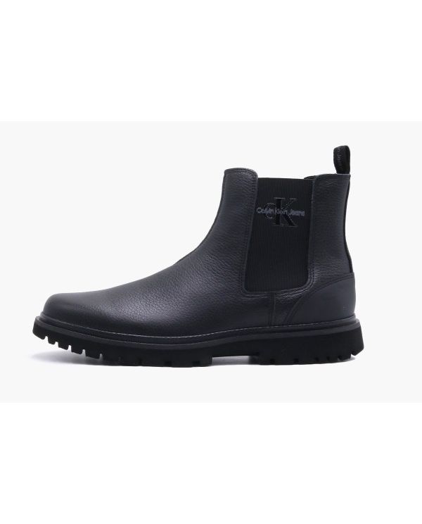 Calvin Klein Eva Mid Chelsea Lth Μποτάκια (YM0YM00750 0GJ)
