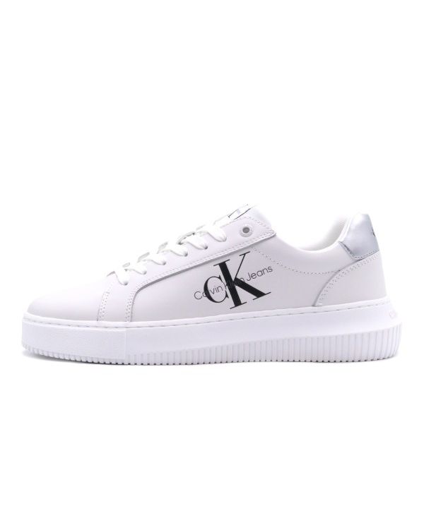 Calvin Klein Chunky Cupsole Laceup Lth Ml Mtl Sneakers (YW0YW01476 0K9)